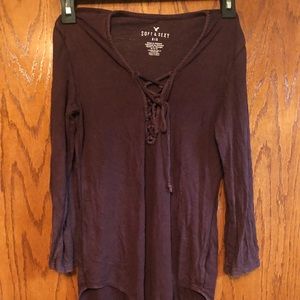 American Eagle Outfitters Lace Up Bodysuit